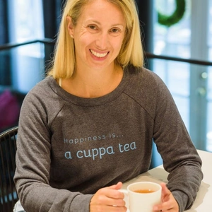 Happiness Is Inc. Happiness is...a Cuppa Tea Sweatshirt in Charcoal
