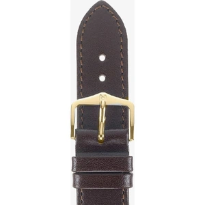 HIRSCH Osiris 20mm Long Brown Leather Watch Strap 03475010-1-20