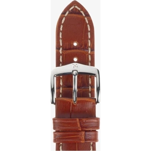 HIRSCH Modena 20mm Long Golden Brown Leather Watch Strap 10302870-2-20