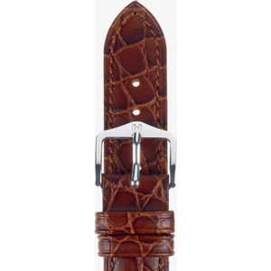 HIRSCH Aristocrat 18mm Long Brown Leather Watch Strap 03828010-2-18