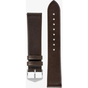 HIRSCH TORONTO Long 18mm Fine-Grained Brown Leather Watch Strap 037 02 0 10-2-18