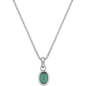 Hot Diamonds Green Agate Birthstone Necklace - May DP758