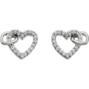 Hot Diamonds Togetherness Open Heart Earrings DE605