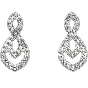 Hot Diamonds Harmony White Topaz Earrings DE609