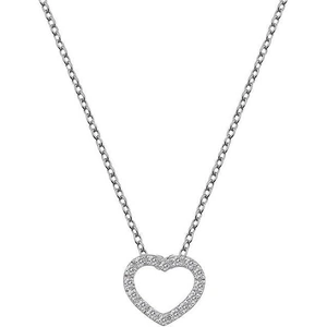 Hot Diamonds Striking Heart Sterling Silver Necklace D - Default Title / Silver