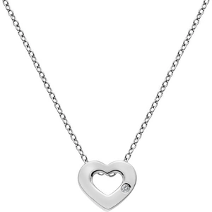 Hot Diamonds Diamond Amulet Sterling Silver Heart Necklace - TITLE / Silver