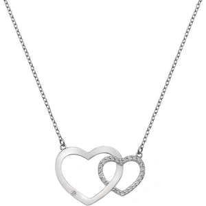 Hot Diamonds Striking Sterling Silver Heart Necklace - TITLE / Silver