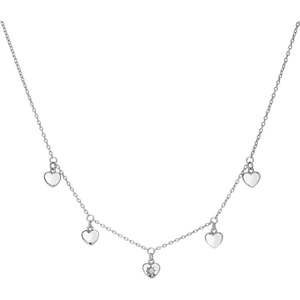 Hot Diamonds Sterling Silver Heart Choker Necklace - Silver
