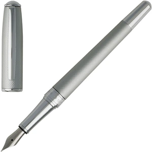Hugo Boss Pens Stainless Steel Fountain Pen Essential Matte Chrome