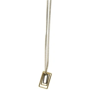 Icon Brand Jewellery Mens Icon Brand Two-tone steel/gold plate Mercer Necklace