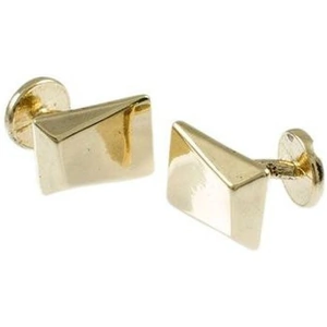 Icon Brand Jewellery Ladies Icon Brand Gold Plated Faceted Cufflinks Formal