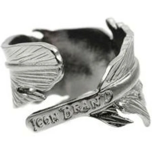 Icon Brand Jewellery Mens Icon Brand Silver Plated Momento Ring Size Large