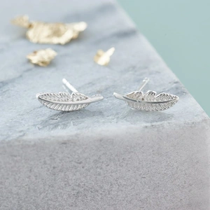 Inscripture Feather Earrings