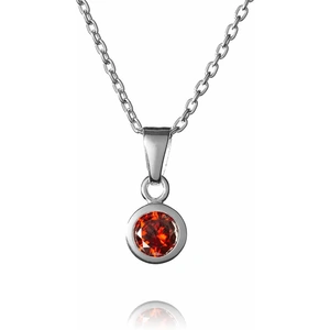 Inscripture Sterling Silver January Birthstone Necklace