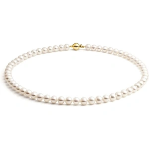 Ladies Jersey Pearl Sterling Silver Classic Pearl Necklace