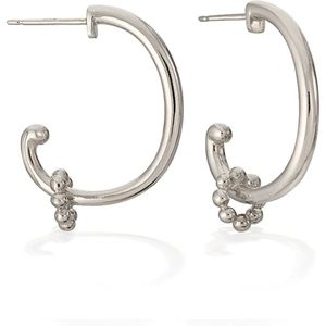 Jewel First Storywheels Silver Hoop Earrings E5391