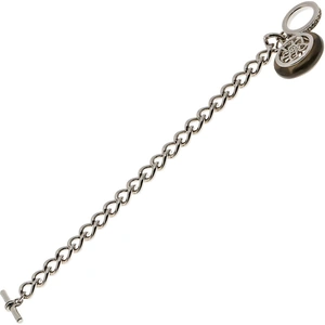Jewel First Nicky Vankets Silver Plated Curb Link Bracelet with T-Bar Clasp NVA0011SSBL