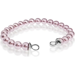 Jewel First Zinzi Pink Pearl Beaded 19cm Bracelet ZIA401R