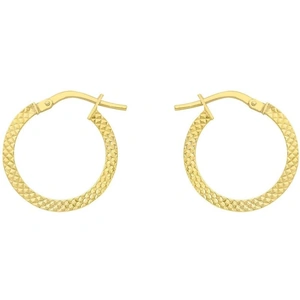 Jewellery Essentials Ladies Essentials 9ct Gold 15mm Hoop Earrings
