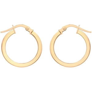 Jewellery Essentials Ladies Essentials 9ct Gold Hoop Earrings