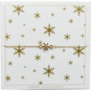 Johnny Loves Rosie Jewellery Ladies Johnny Loves Rosie Gold Plated Snowflake Bracelet
