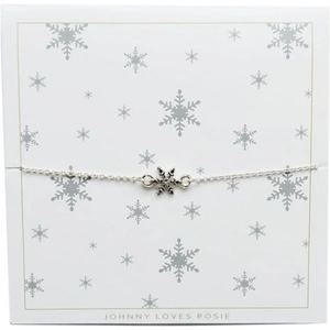 Johnny Loves Rosie Jewellery Ladies Johnny Loves Rosie Silver Plated Snowflake Bracelet