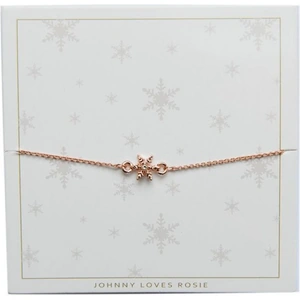 Johnny Loves Rosie Jewellery Ladies Johnny Loves Rosie Rose Gold Plated Snowflake Bracelet