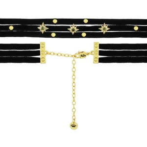 Juicy Couture Jewellery Ladies Juicy Couture PVD Gold plated Layered Starburst Choker Necklace