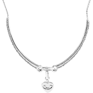 Juicy Couture Jewellery Ladies Juicy Couture Silver Plated Pave Starter Choker