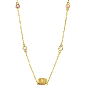 Juicy Couture Jewellery Ladies Juicy Couture Gold Plated Juicy Crown Station Necklace