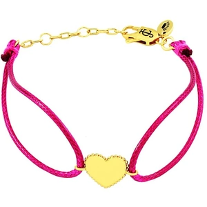 Juicy Couture Jewellery Ladies Juicy Couture Gold Plated Heart Cord Bracelet
