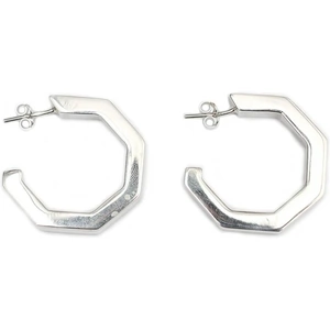 K ' S S A R A Sterling Silver MARINA Large Hoops