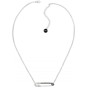 Karl Lagerfeld Jewellery Ladies Karl Lagerfeld Silver Plated Safety Pin Necklace