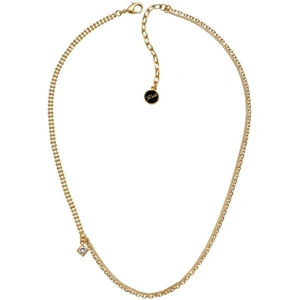 Karl Lagerfeld Jewellery Ladies Karl Lagerfeld Gold Plated Mixed Chain Charm Necklace