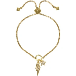 Karl Lagerfeld Jewellery Ladies Karl Lagerfeld Gold Plated Star & Lightning Slide Bracelet