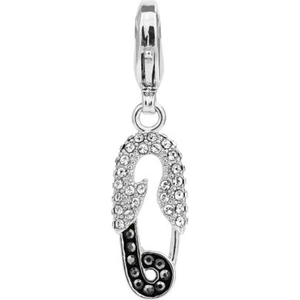 Karl Lagerfeld Jewellery Ladies Karl Lagerfeld Silver Plated Safety Pin Charm