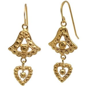 Kate Dumbleton Jewellery Yellow Gold Plated Love Lotus Drops