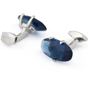 Kennett Jewellery Mens Kennett Stainless Steel Blue Crystal Claw Set Cufflinks