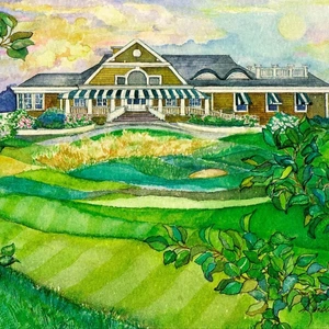 Kimberly McSparran Hamptons Historical Golf Courses Greeting Cards