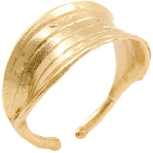 La Bonne Étoile 24kt Gold Plated Olive Leaf Ring