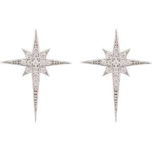 Latelita London North Star Small Stud Earring Silver