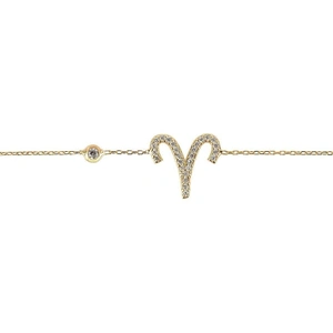 Latelita London Aries Zodiac Bracelet Gold