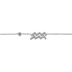 Latelita London Aquarius Zodiac Bracelet Silver