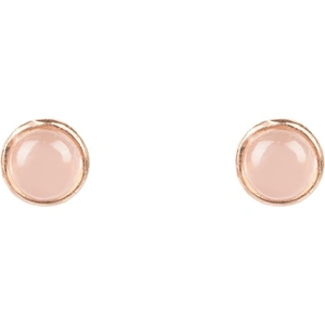 View product details for the Petite Stud Earrings Rosegold Rose Quartz