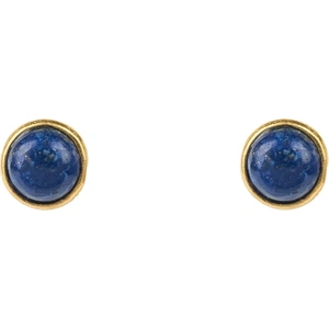 View product details for the Petite Stud Earrings Gold Lapis Lazuli