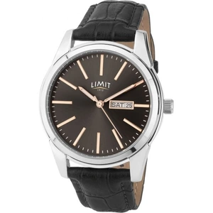Mens Limit Silver Coloured Day Date Watch