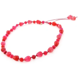 Lola Rose Jewellery Ladies Lola Rose Gold Plated Nene Scarlet Agate Necklace