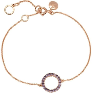 Lola Rose Jewellery Ladies Lola Rose Sterling Silver Iolite Mini Circle Charm Bracelet