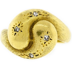 Lori Mesa Antiques & Fine Jewelry 18kt Yellow Gold & Diamond Sharp Circa 1930's Ring