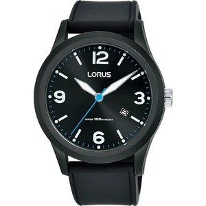 View product details for the Lorus Mens Black & Blue Watch RH949LX9